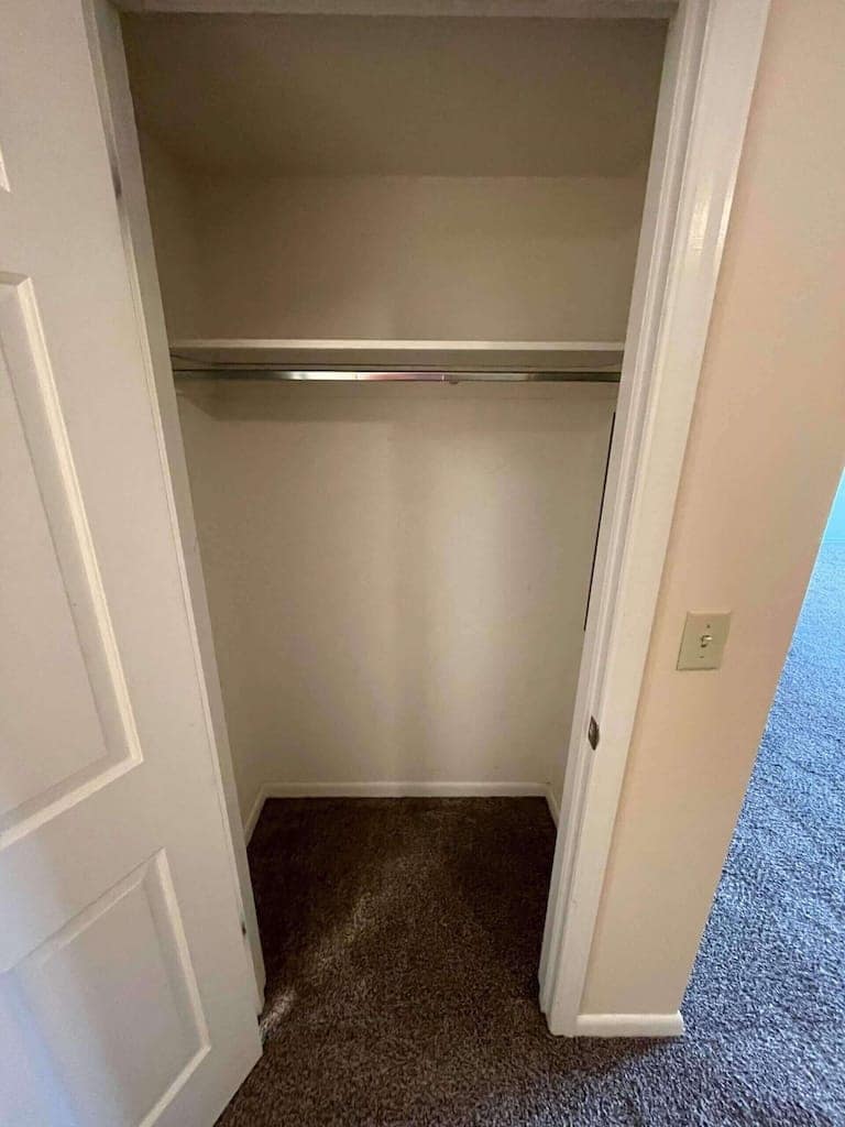 large coat closet in hallway in your Iowa City Apartment